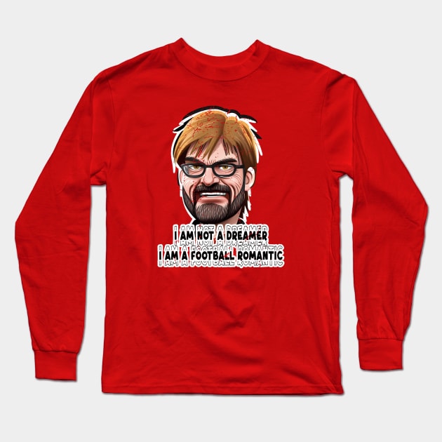 Jurgen Klopp Football Romantic Long Sleeve T-Shirt by TerraceTees